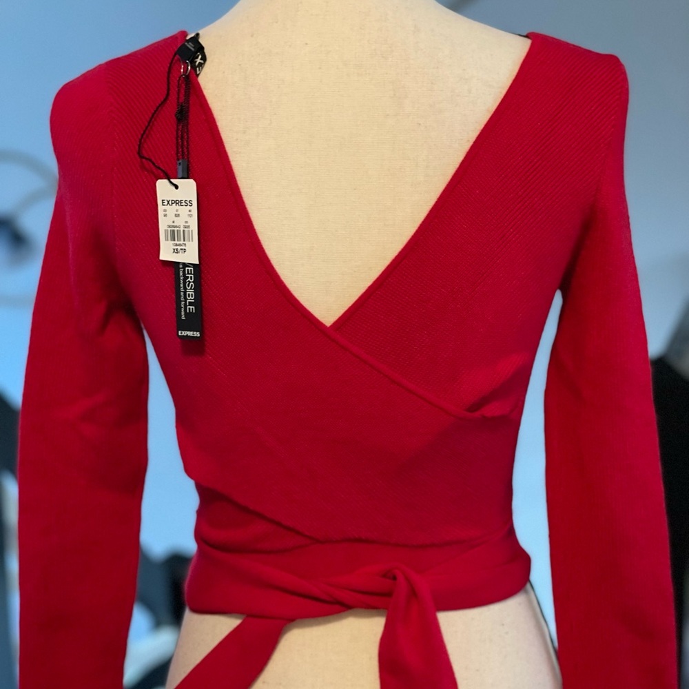 Brand new express crop top sweater.